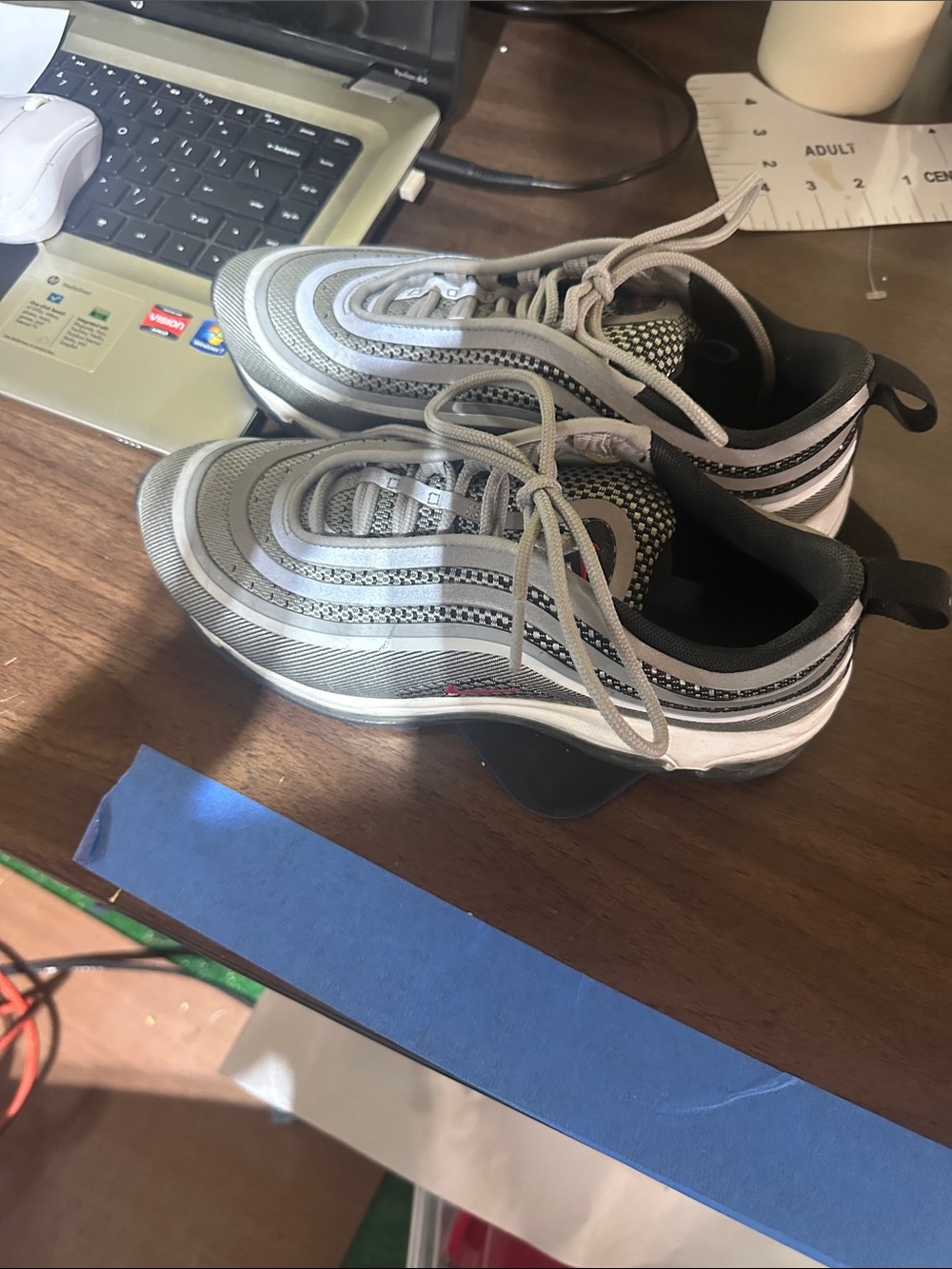 Nike Women's Silver Gray Black Running Sneakers